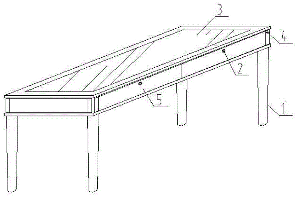 一种展柜式桌子的制作方法
