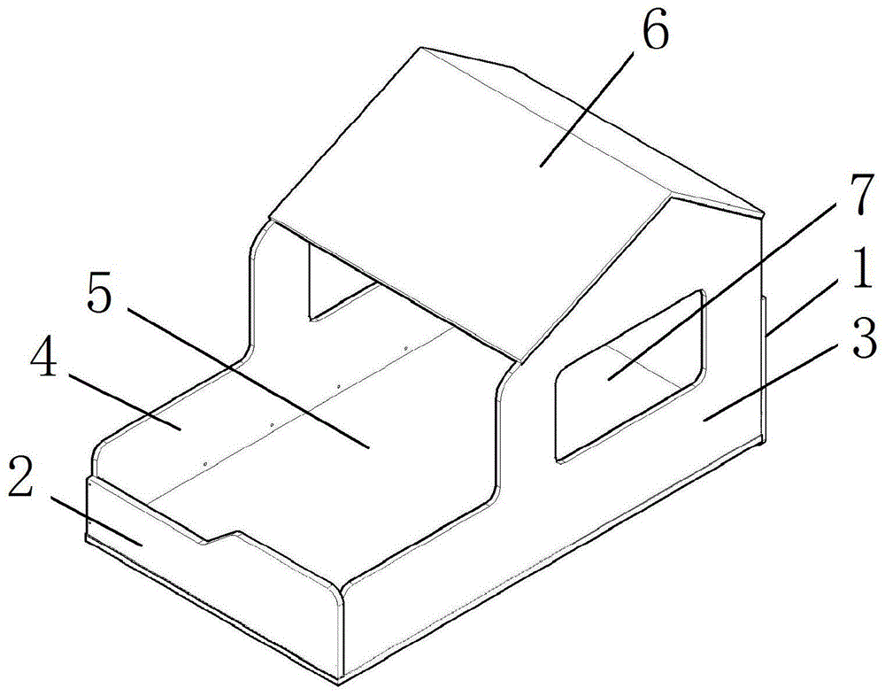 一种半开屋形结构高低功能床的制作方法