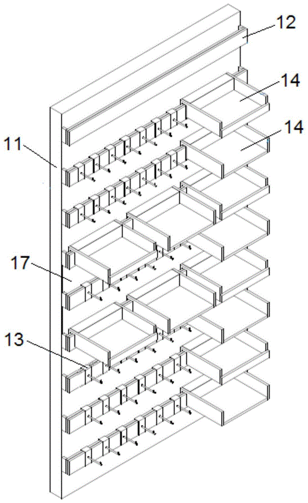组合式多层墙面展示系统的制作方法