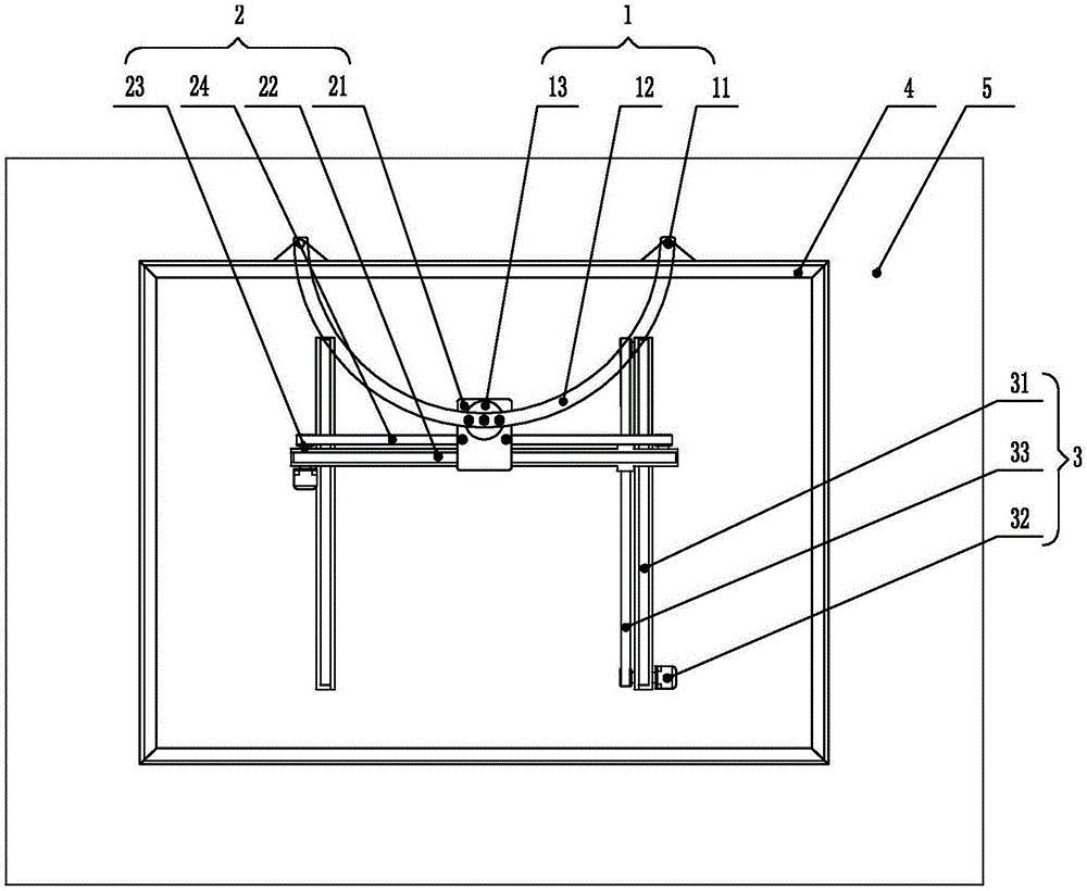 自动调节相框悬挂位置机构的制作方法