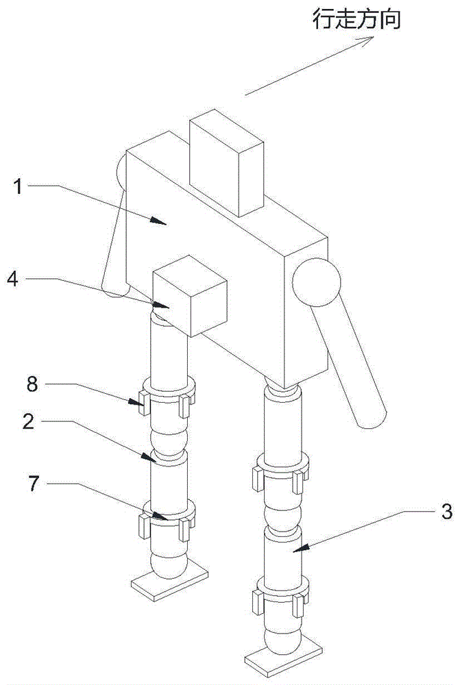 一种双足机器人及其行走控制方法与流程