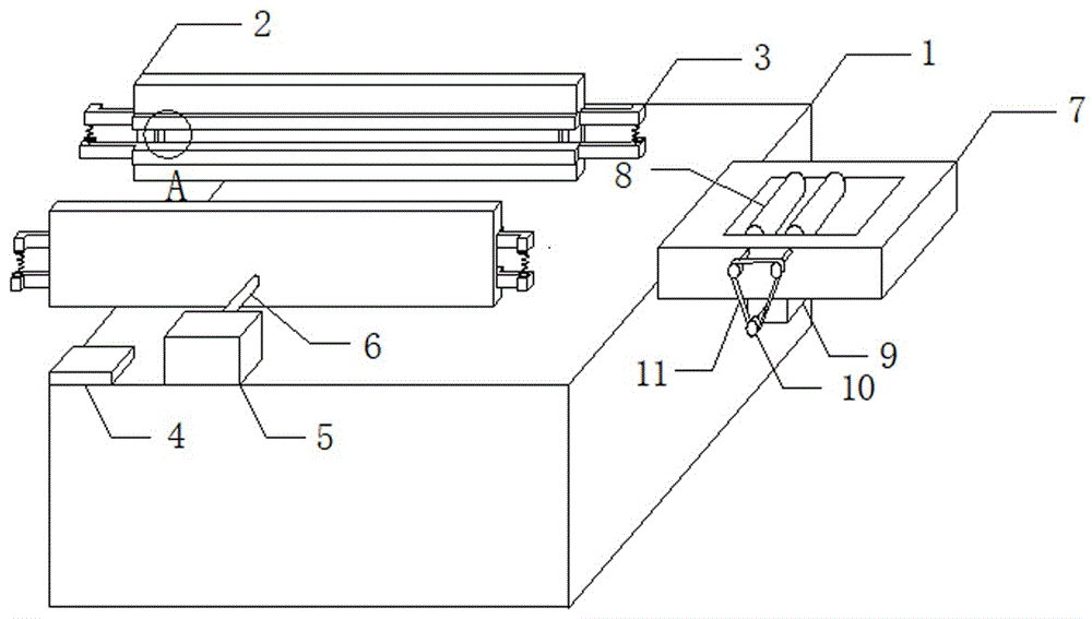 一种用于钢板切割具有推送功能的夹具装置的制作方法