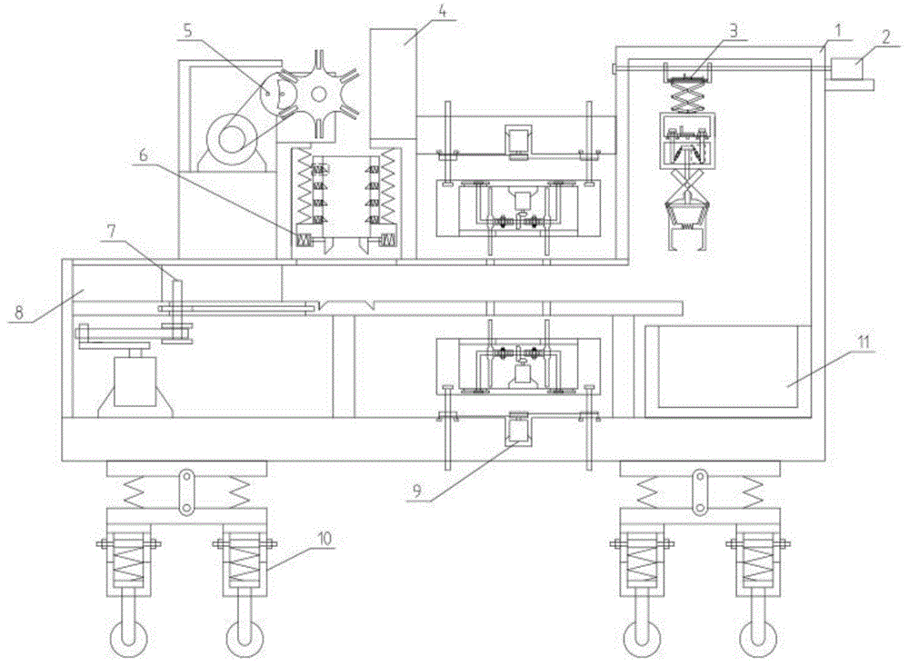 一种智能化建筑用材料加工处理装置的制作方法