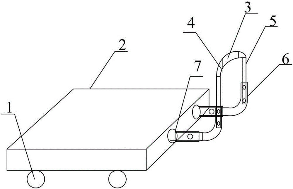 一种新型基于伸缩结构的便携式空气压缩机用拉手的制作方法