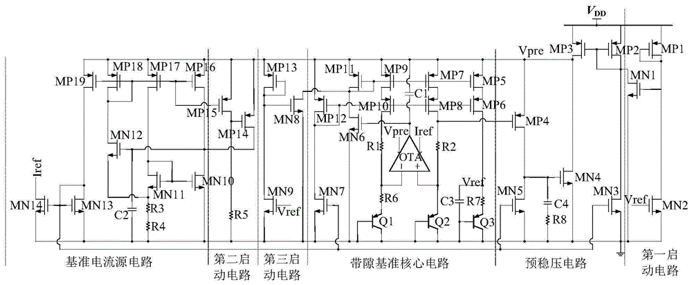 一种具有预稳压结构的高电源抑制比带隙基准电路的制作方法