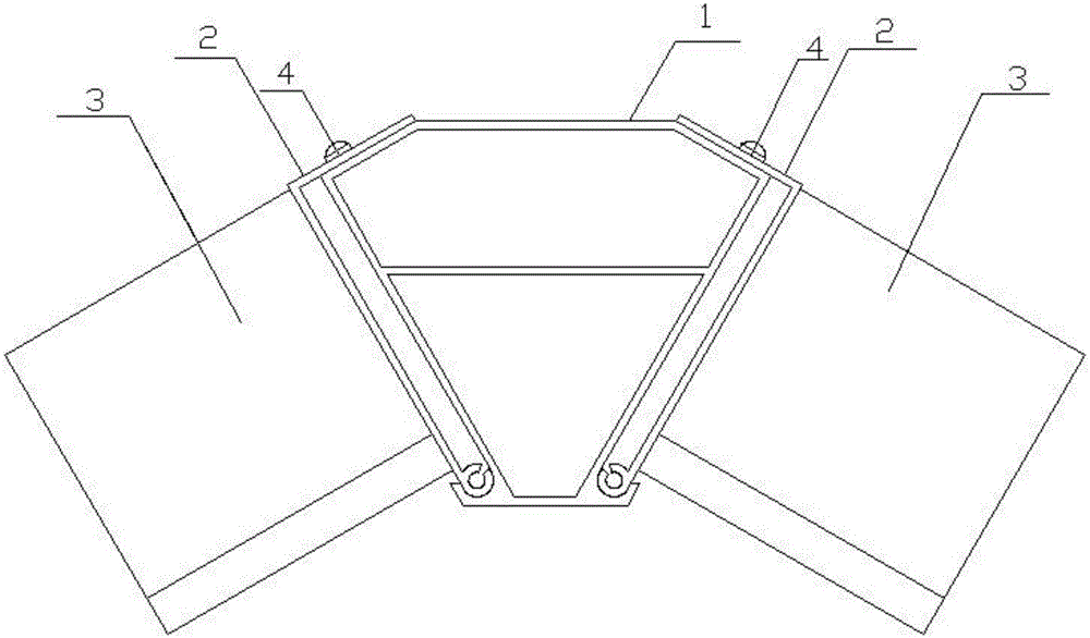 阳光房框架转角装置的制作方法
