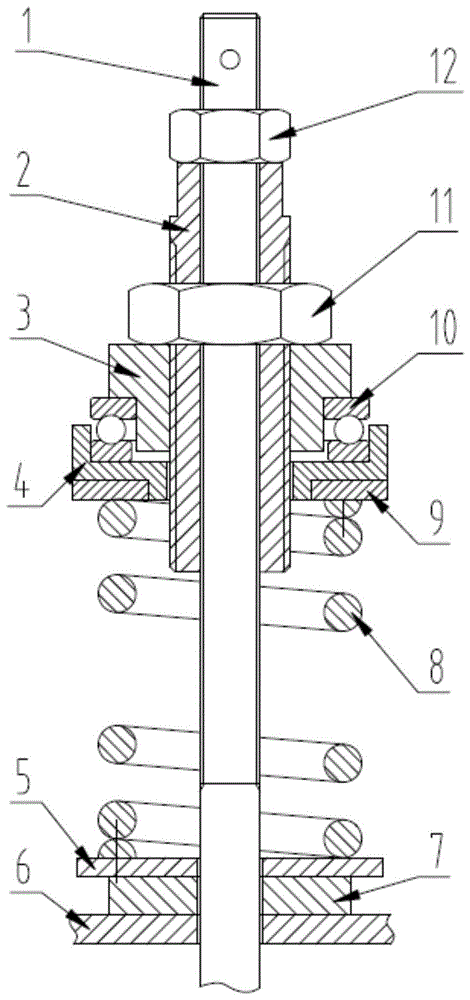 一种差动螺旋式电梯钢丝绳张力调整装置的制作方法