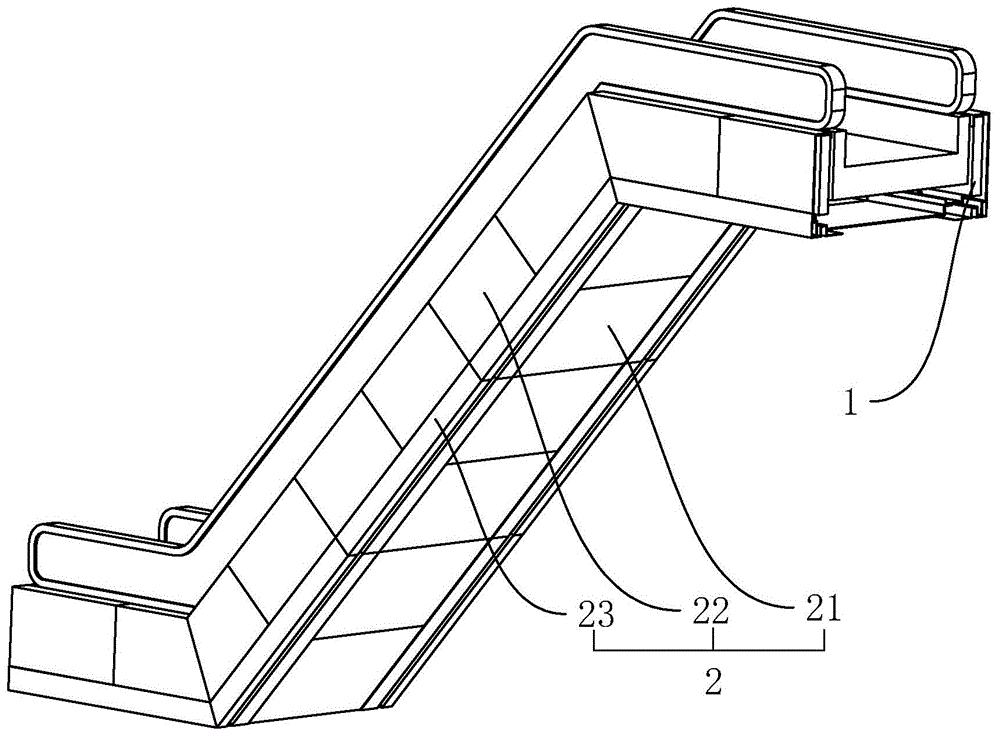 一种自动扶梯外装饰板的安装结构的制作方法