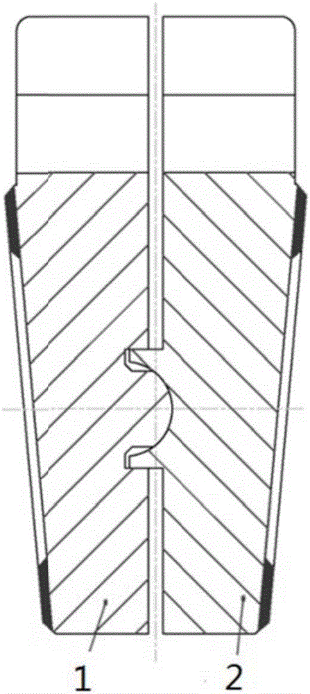 一种带V形锥面的楔式双闸板结构的制作方法