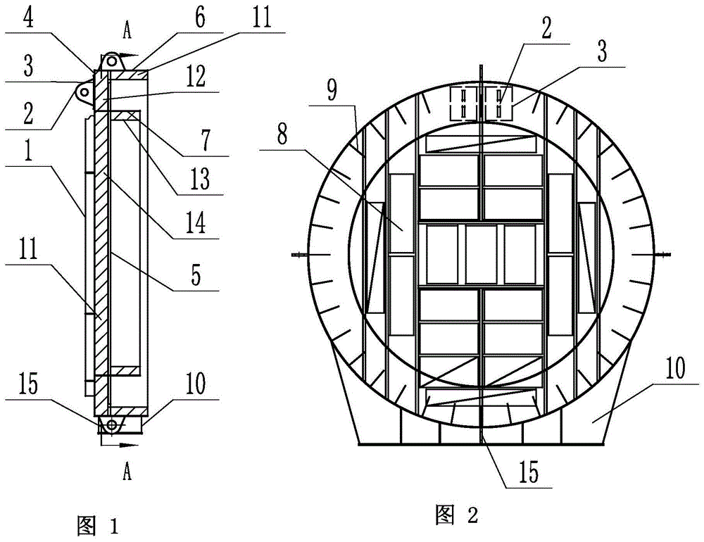 大型固定管板式管头热处理工装的制作方法