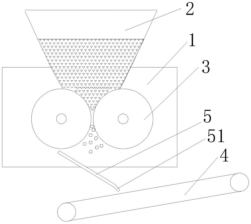 压球机出料装置的制作方法