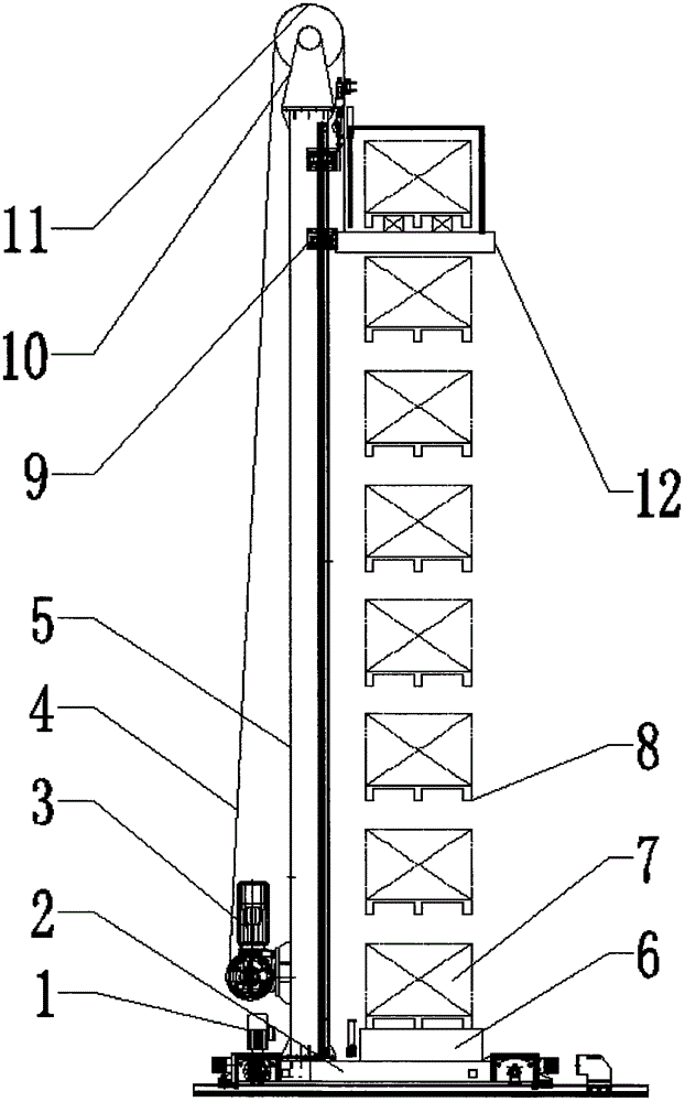 一种单立柱堆垛机的制作方法