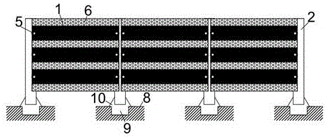 软质弯曲挤压耗能板装配式防撞栏的制作方法