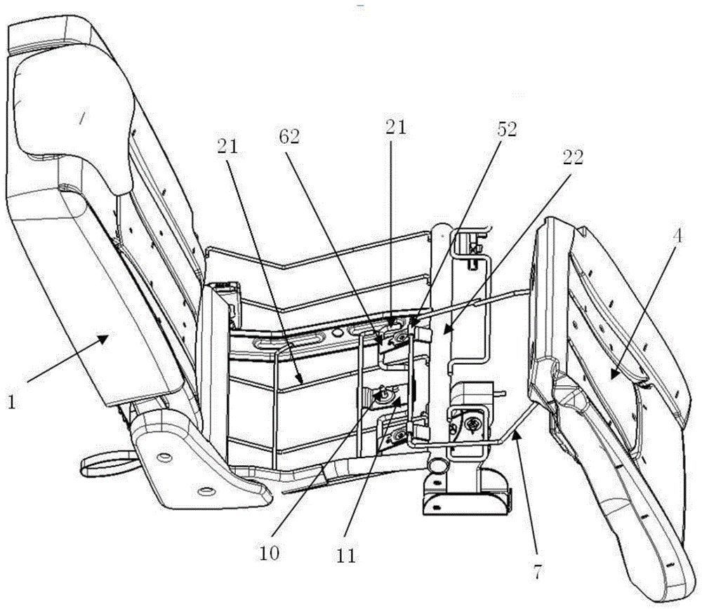 一种汽车座椅的座垫翻折机构的制作方法