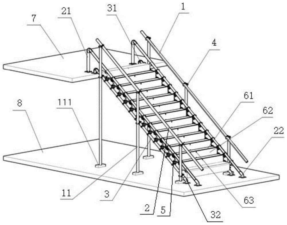 一种建筑施工用定型化临时楼梯的制作方法