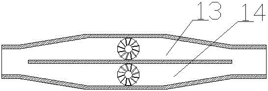 双扇叶分流型水泵的制作方法