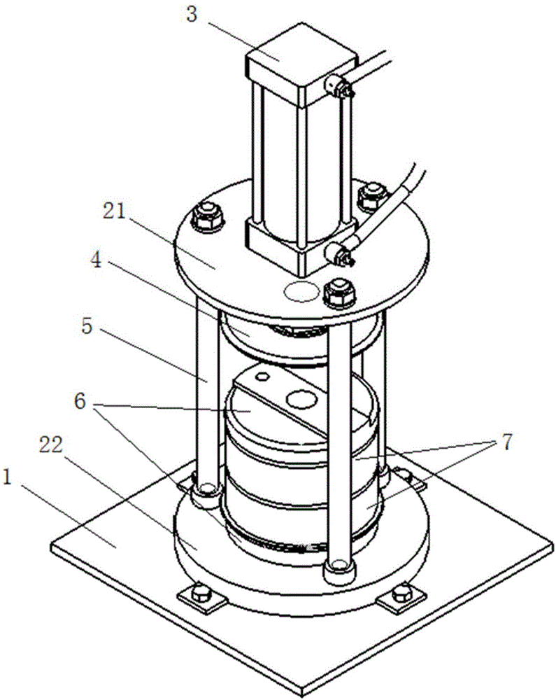 一种版辊钢坯研磨机砂轮对压装置的制作方法