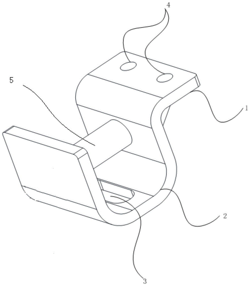 一种U型减震器连接支架的制作方法