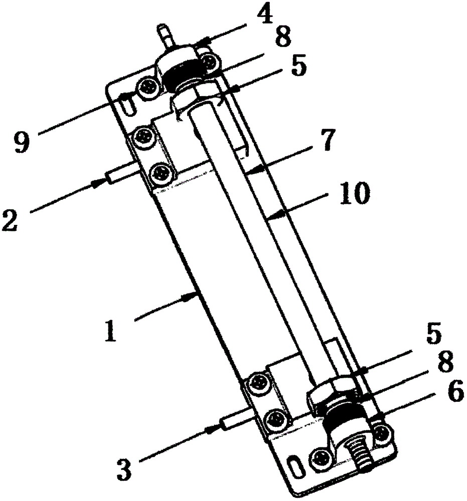 一种玻璃管连接金属转换管接头的落球式粘度计装置的制作方法