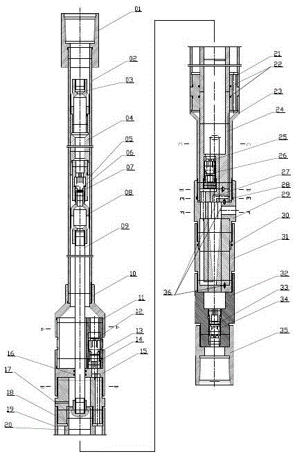 一种机抽用采注一体式泵井下油水分离系统的制作方法