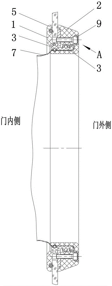 一种无菌手套的法兰组件的制作方法