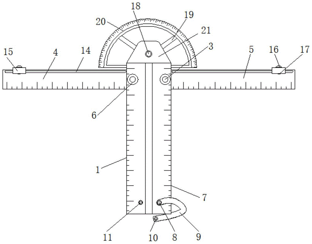 一种多功能建筑测量尺的制作方法