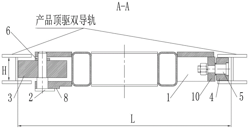 顶驱双导轨的检测装置的制作方法