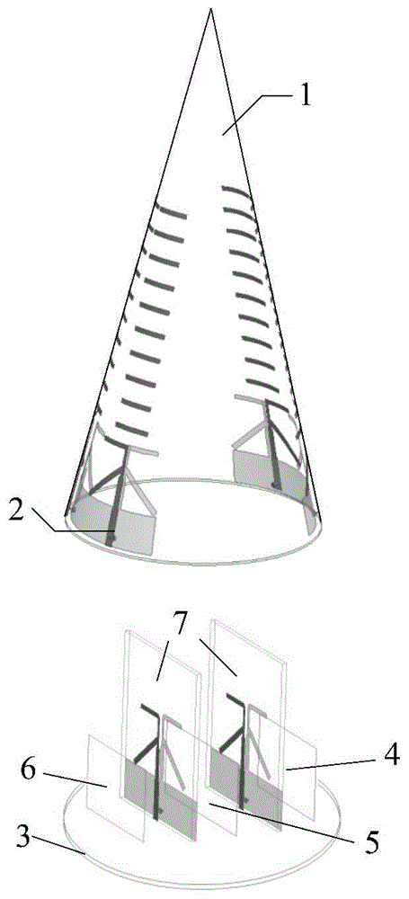 一种圆锥共形端射阵列天线的制作方法