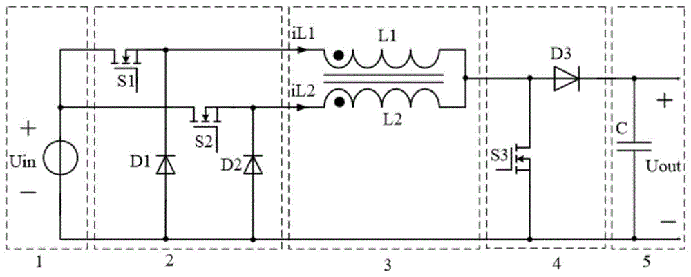 一种Buck端耦合电感式升降压变换电路及控制方法与流程