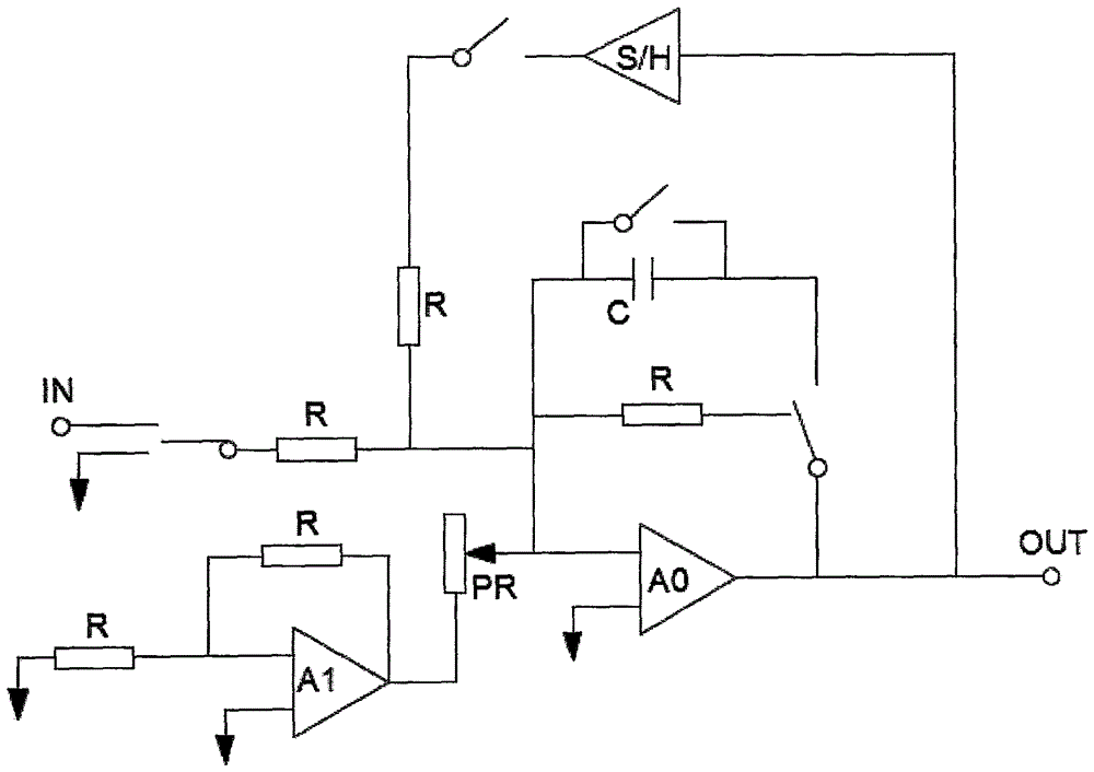 一种0.2阶T型分数阶积分电路模块的制作方法