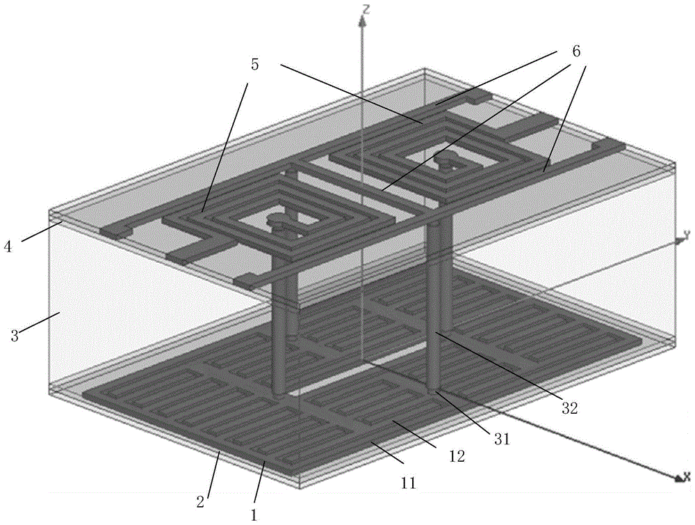 一种基于硅通孔互连的三维堆叠结构低通滤波器的制作方法