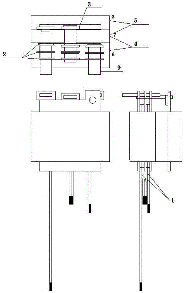 一种全桥电路磁集成型平面变压器电感器的制作方法