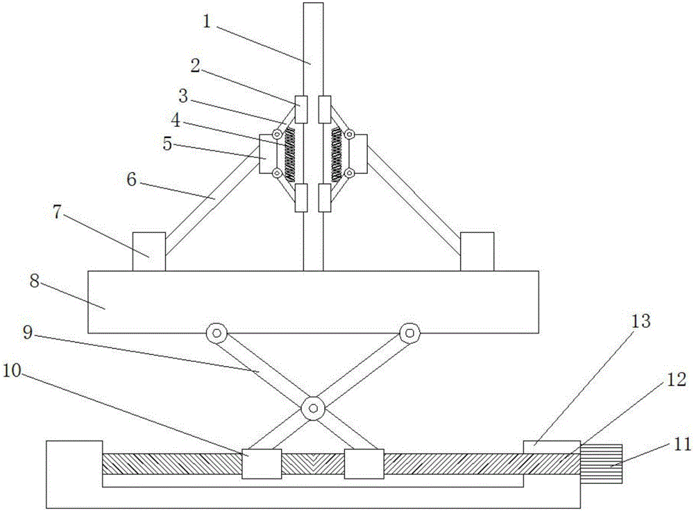 一种房屋建筑工程用防雷装置支撑架的制作方法