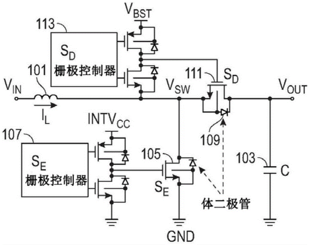 最小化同步转换器中的体二极管传导的制作方法