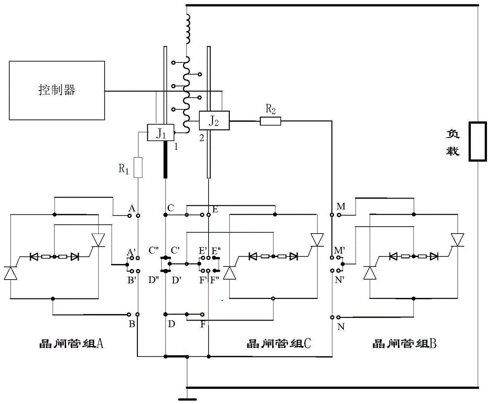 一种配电网电磁式有载调压系统及方法与流程
