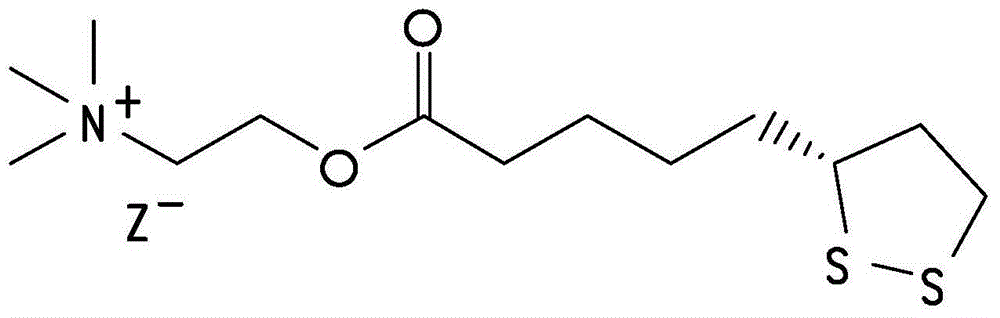 硫辛酸胆碱酯组合物和稳定为药学上相关的药物产品的方法与流程