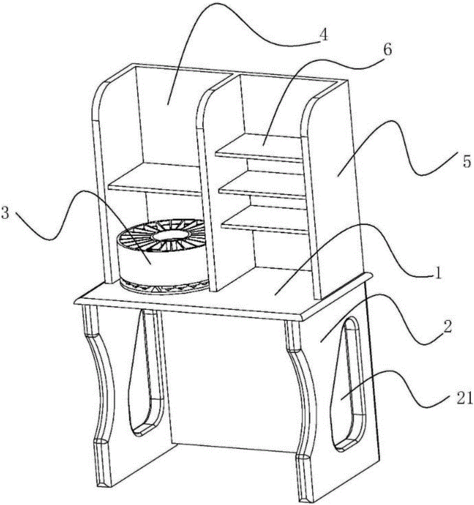 一种自由拼装的组合电脑桌及书柜的制作方法