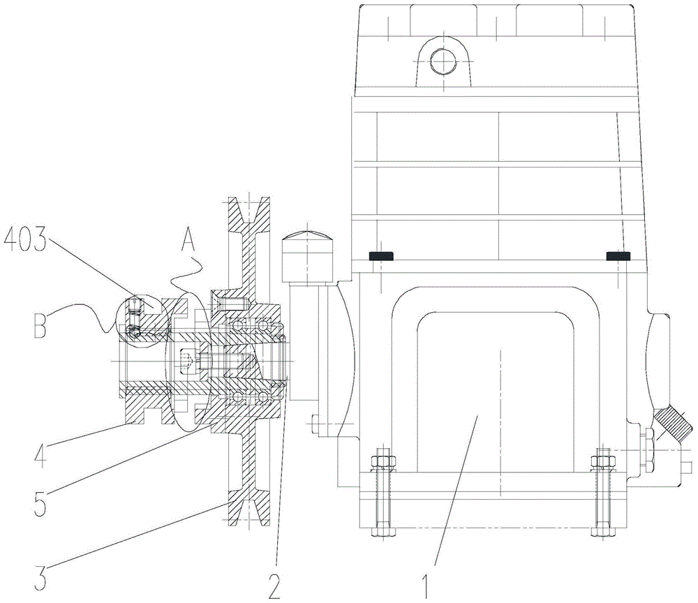空压机离合式启闭移动式灌溉机组的制作方法