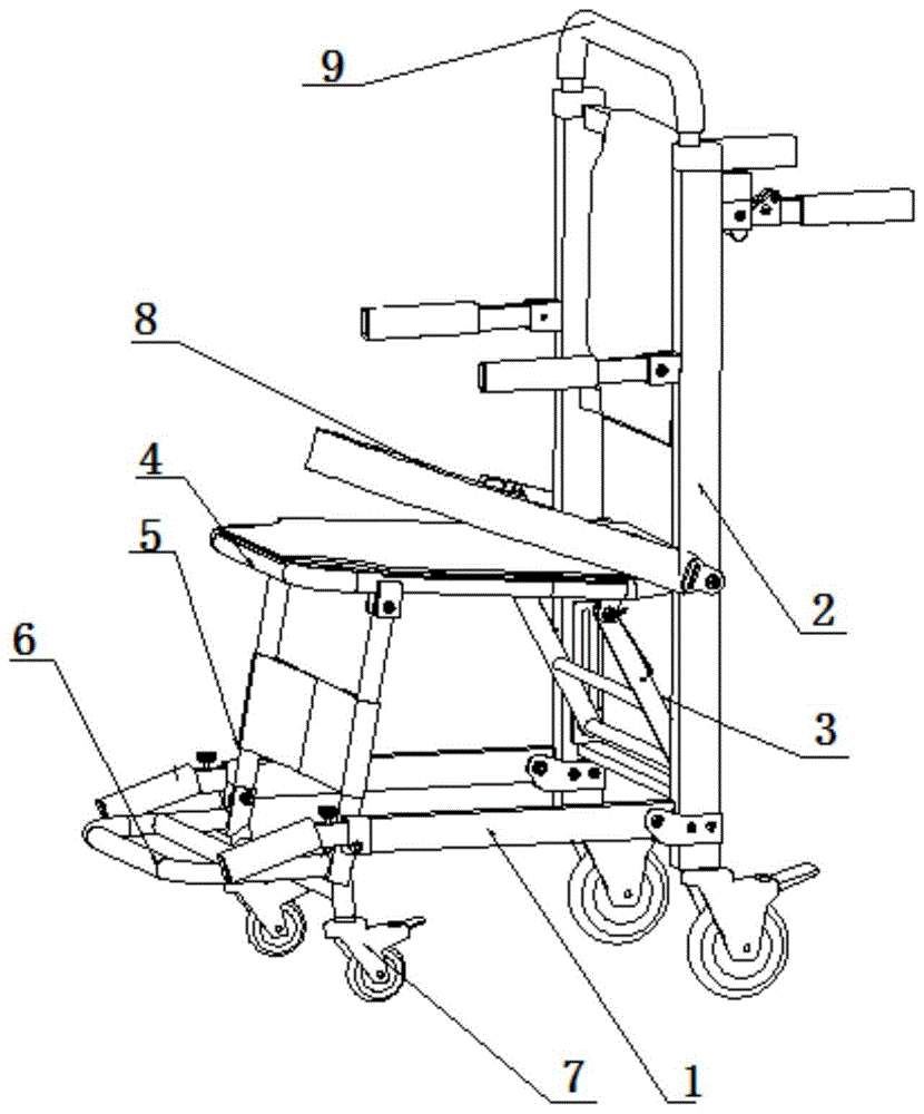 一种折叠轮椅用抽拉圆管装置的制作方法