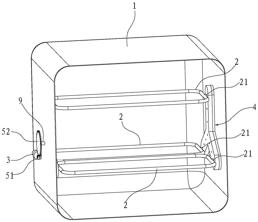 一种自平衡旋转烤架结构及具有该结构的烤箱的制作方法
