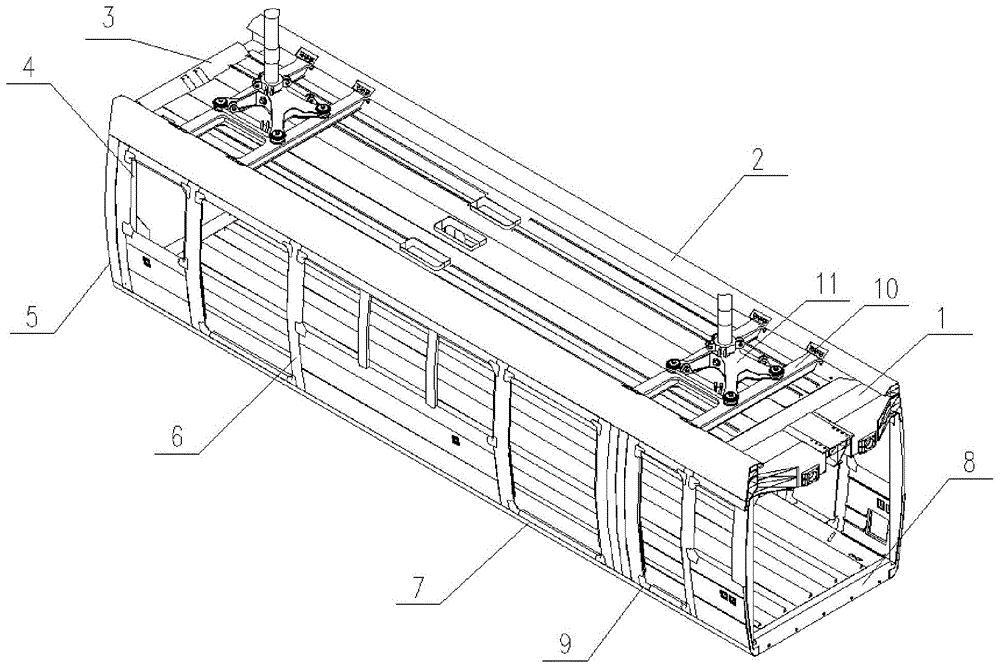 悬挂式单轨列车及其车体结构的制作方法