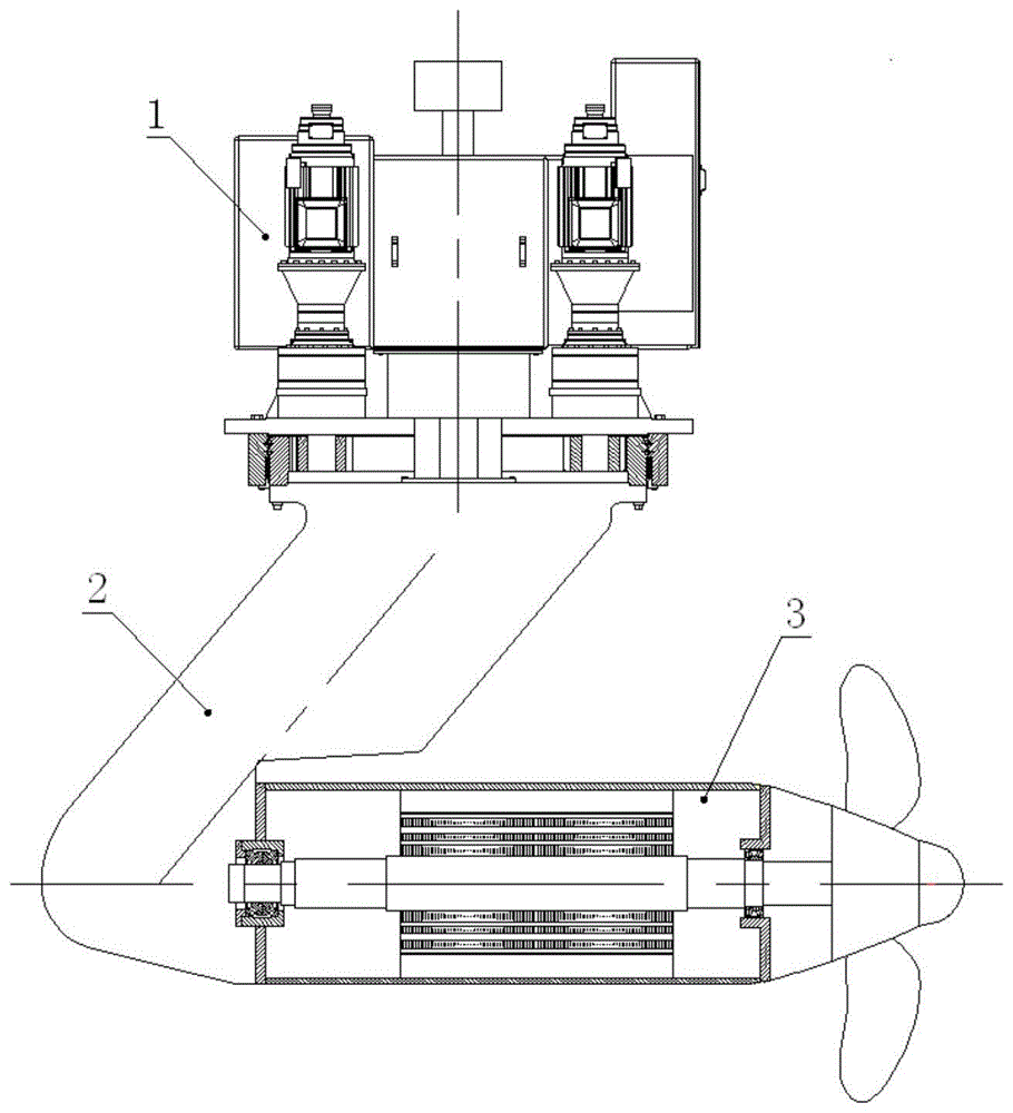 紧凑型吊舱式船舶电力推进器的制作方法