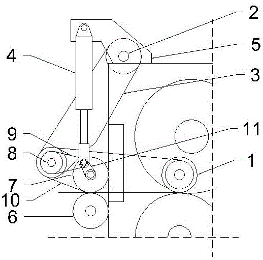 酸轧生产线圆盘剪带钢夹送装置的制作方法