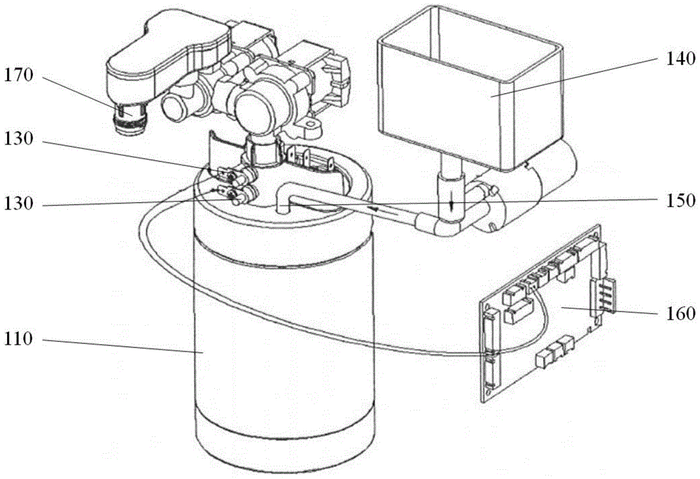 一种带防干烧功能的净水器加热装置的制作方法