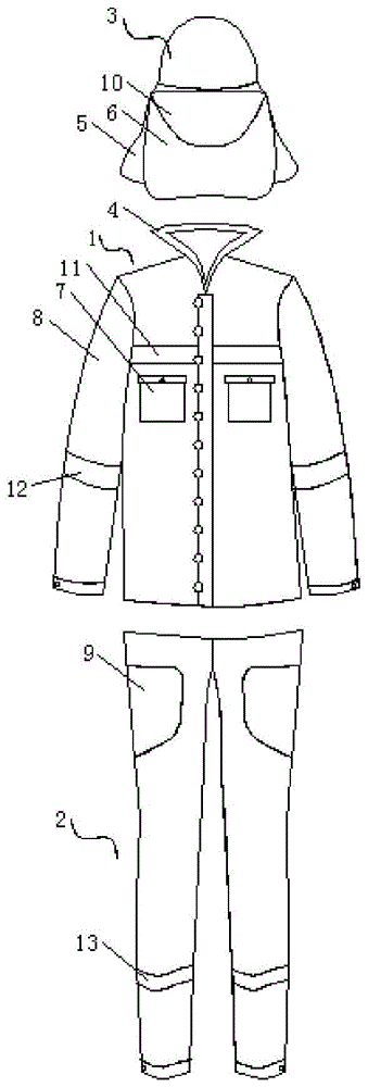 新式防火服的制作方法