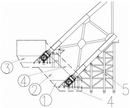 双肋四片无绞钢桁拱拱脚定位方法与流程
