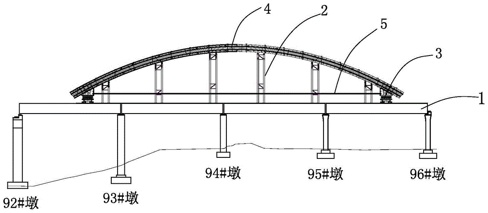 一种大型钢管拱纵移及提升安装施工方法与流程