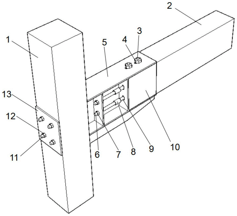 一种可更换的耗能木结构梁-柱节点的制作方法