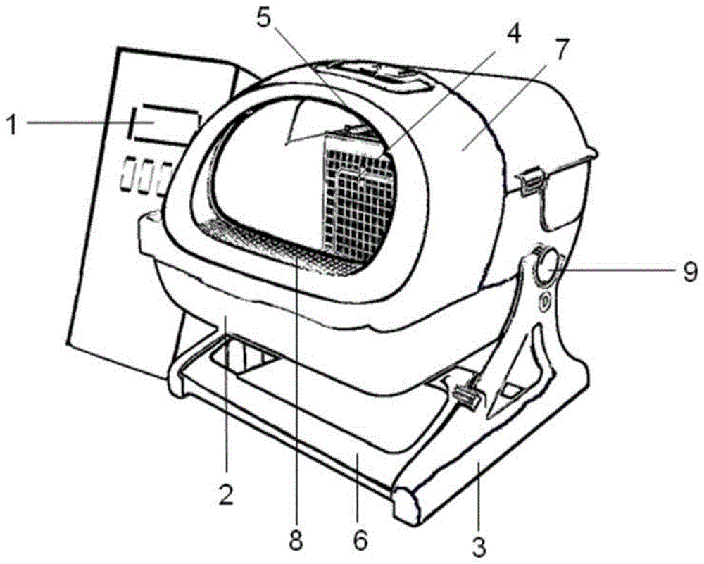 一种智能全自动翻转过滤式猫砂盆的制作方法