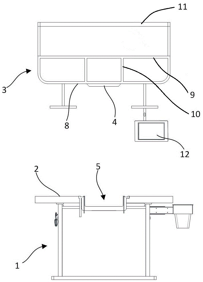 一种具有照明式餐具用品承架的餐桌的制作方法